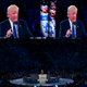 Then-Republican candidate Donald Trump speaks at the 2016 AIPAC Policy Conference in March. Image via Evan Vucci/AP Photo.